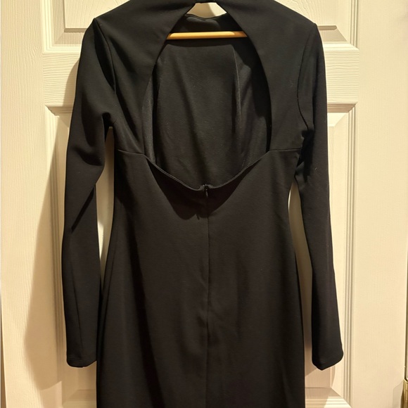 Lulus All That You Wish For Black Mock Neck Cutout Bodycon Dress size medium - Picture 6 of 6